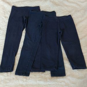 Lot of girls navy leggings sz 6